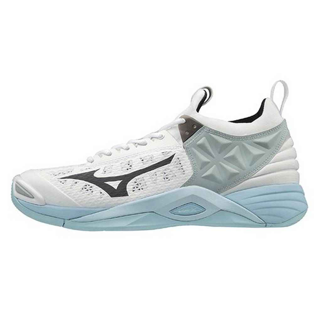 Scarpe Volley Mizuno Wave Momentum Donna - Bianche/Blu - 45037-YNTC